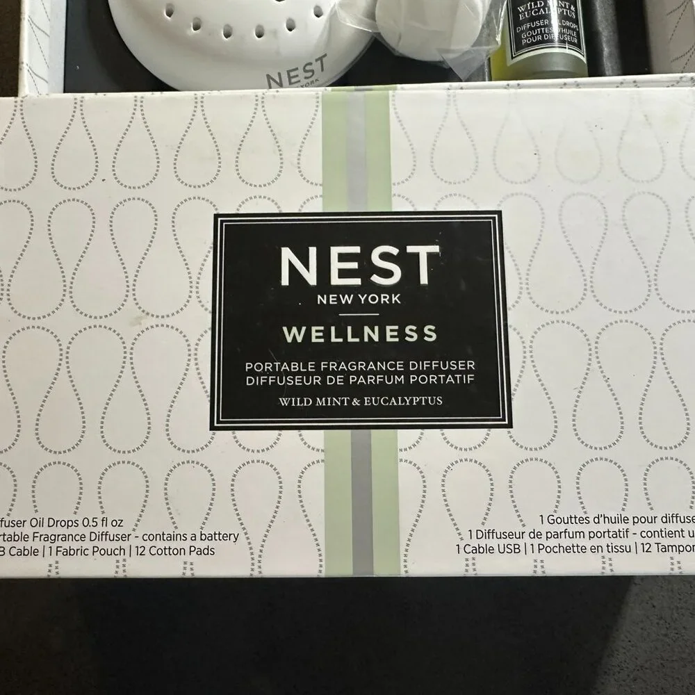 NEW Nest New York Portable Fragrance Diffuser Oil - Wild Mint & Eucalyptus